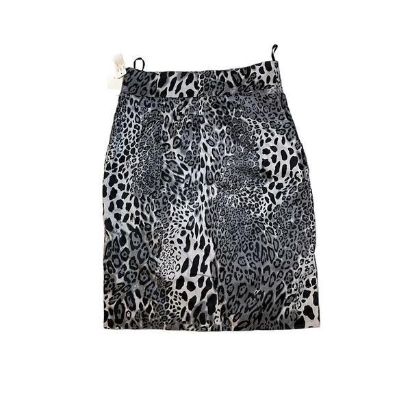 Paniz Straight & Pencil Skirt Women's 12 Multicolor Leopard Print Lined Back Zip - Picture 1 of 5